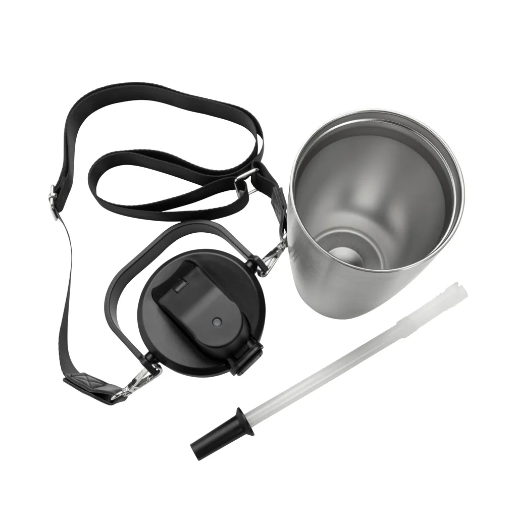 Avira Ayala Crossbody Duosip Becher aus RCS rec. Stahl, silber – Bild 8