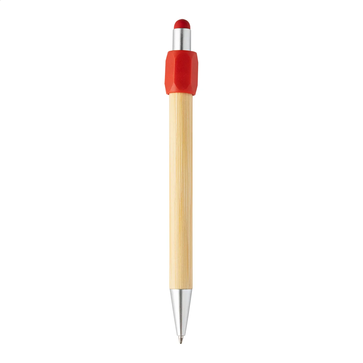 Spinner-Kugelschreiber Sponner, rot, natur – Bild 4