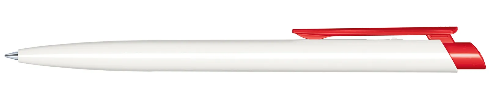 Dart Polished Basic Druckkugelschreiber, Weiß - Rot 186 – Bild 4