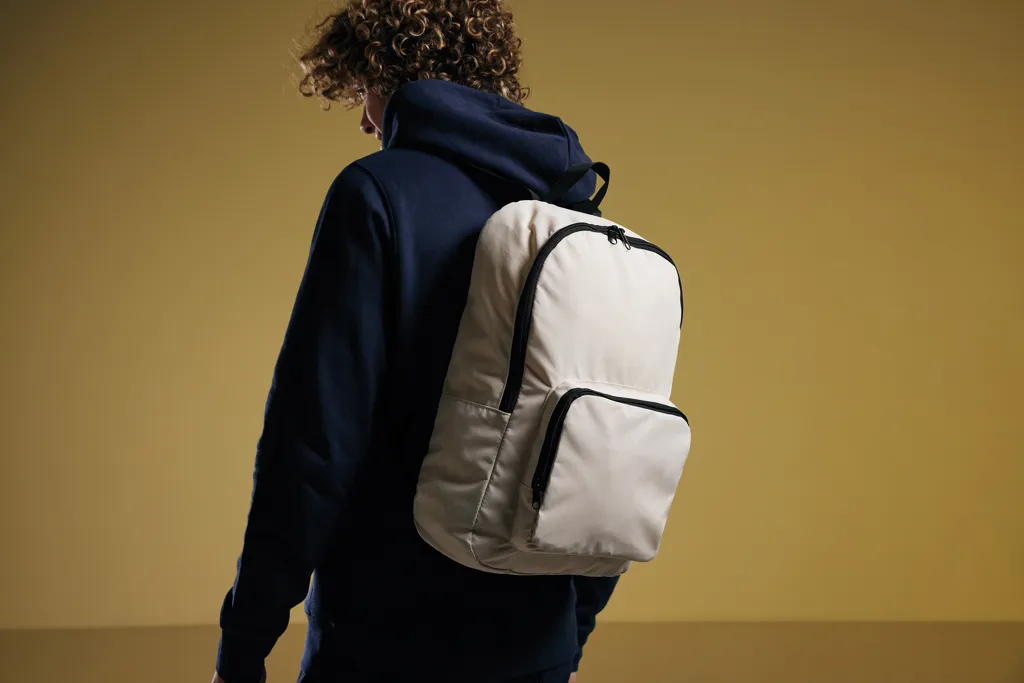 Dillon AWARE™ RPET faltbarer klassischer Rucksack, off white – Bild 10