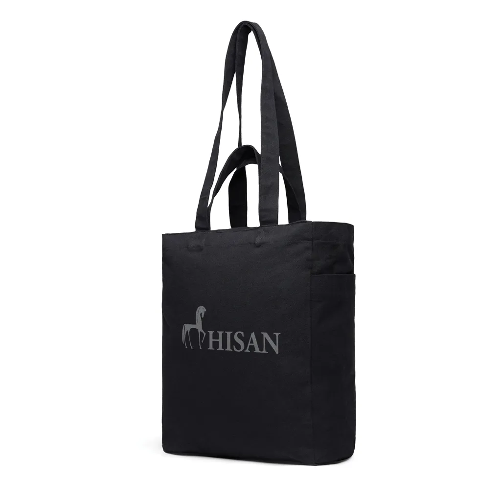 VINGA Hilo AWARE™ Tasche mit Reißverschluss aus rec. Canvas, schwarz – Bild 5