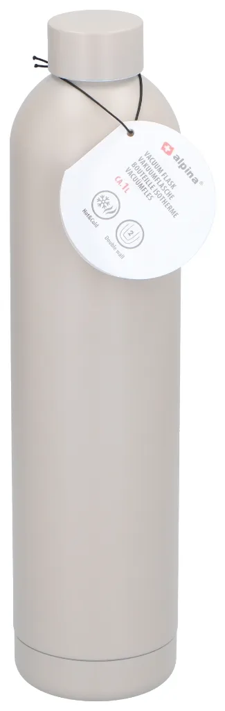 ALPINA Trinkflasche 1000ml, Black/White/Beige/Green – Bild 4