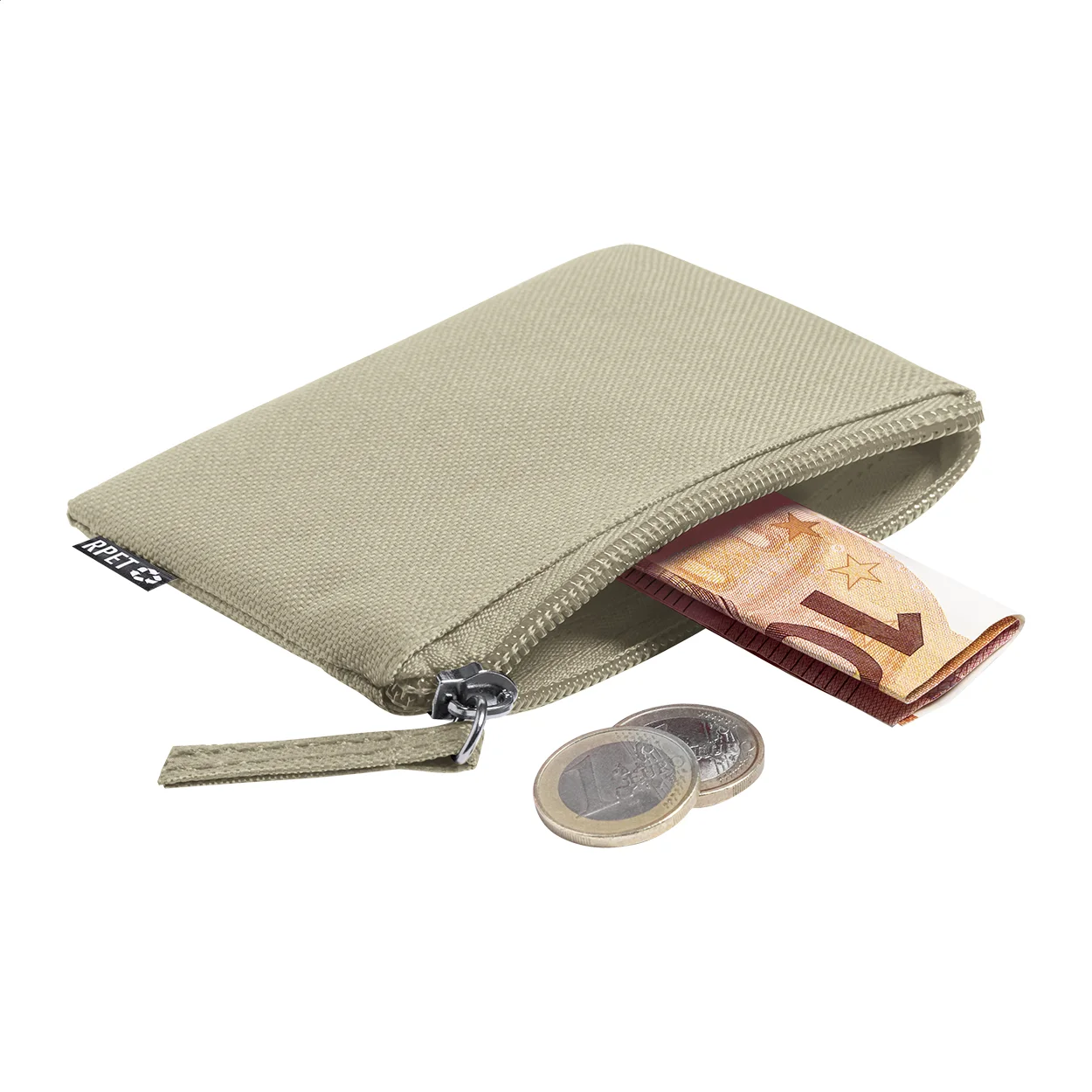 RPET Geldbörse Dirham, beige – Bild 3