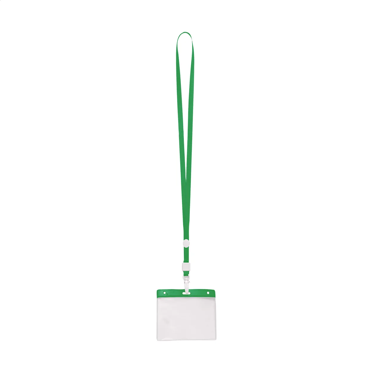 Ausweishülle Ballek mit Lanyard, grün, transparent – Bild 3