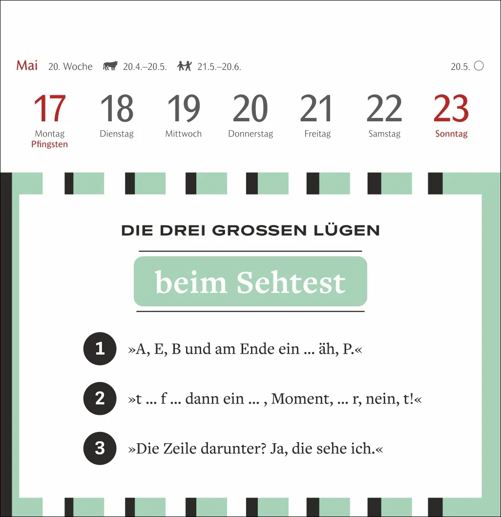 Die drei großen Lügen Premium-Postkartenkalender 2027 – Bild 10
