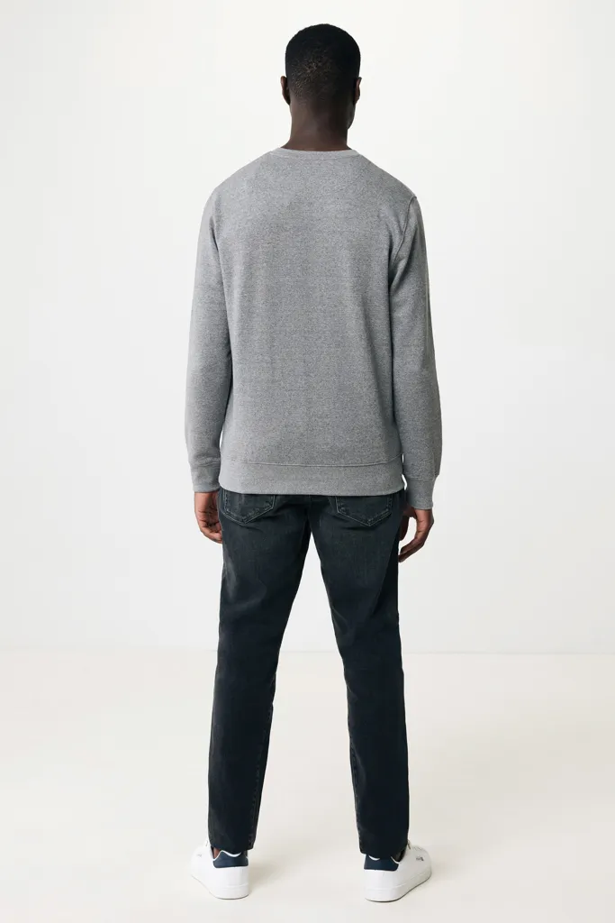 IQONIQ Etosha Lightweight Sweater aus recycelter Baumwolle, light heather anthracite – Bild 7