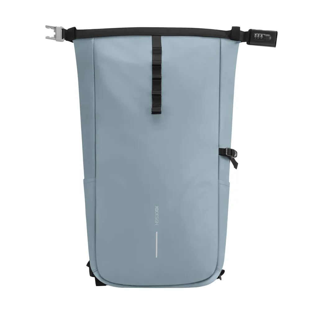 Urban wasserabweisender Anti-Diebstahl Rucksack, blau – Bild 7