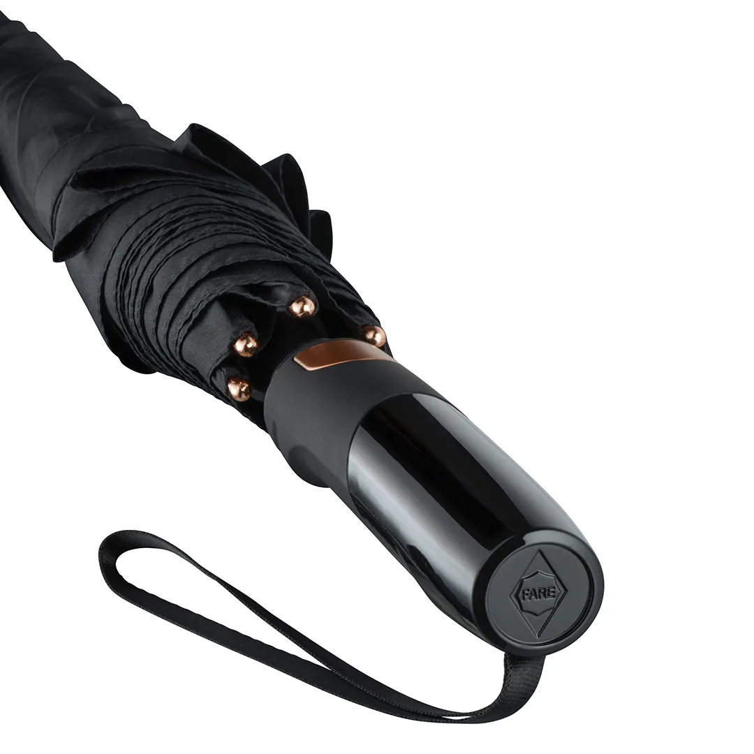 AC-Alu-Gästeschirm FARE® Precious, schwarz/kupfer – Bild 6