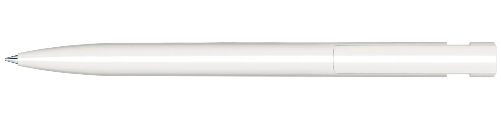 Liberty Polished Basic Druckkugelschreiber, Weiß - Blau 2935 – Bild 3