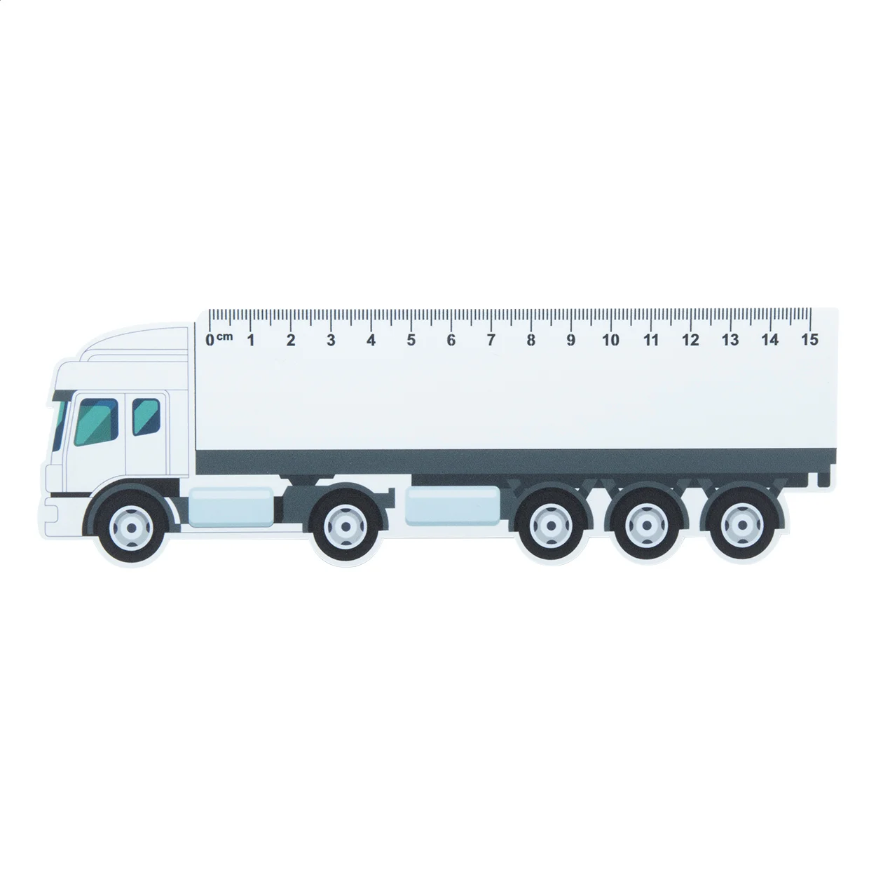 Lineal LKW, 15 cm Trucker 15, weiß – Bild 2