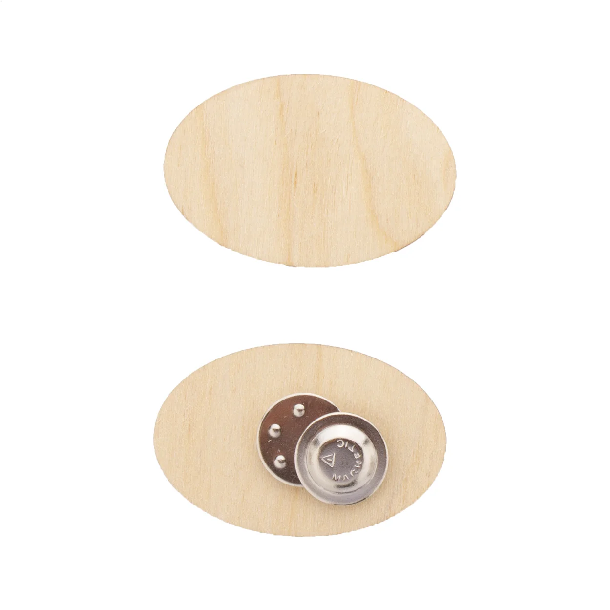 Individueller Anstecker WooBadge, natur – Bild 3