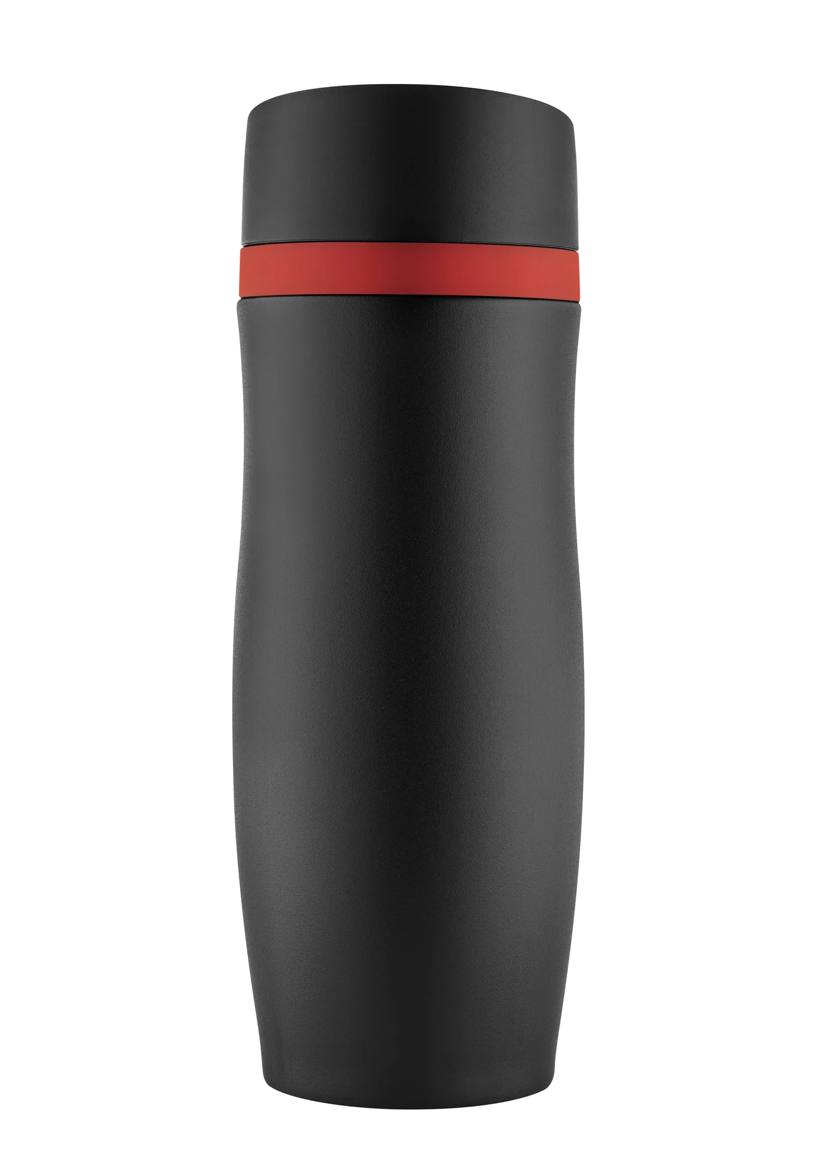 Thermobecher "CremaExtensaNero" schwarz/Ring, schwarz/rot – Bild 2