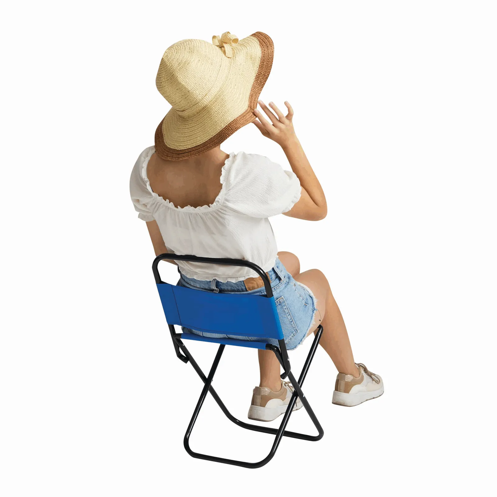 TAKEOUT - Camping-Klappstuhl, blau – Bild 8