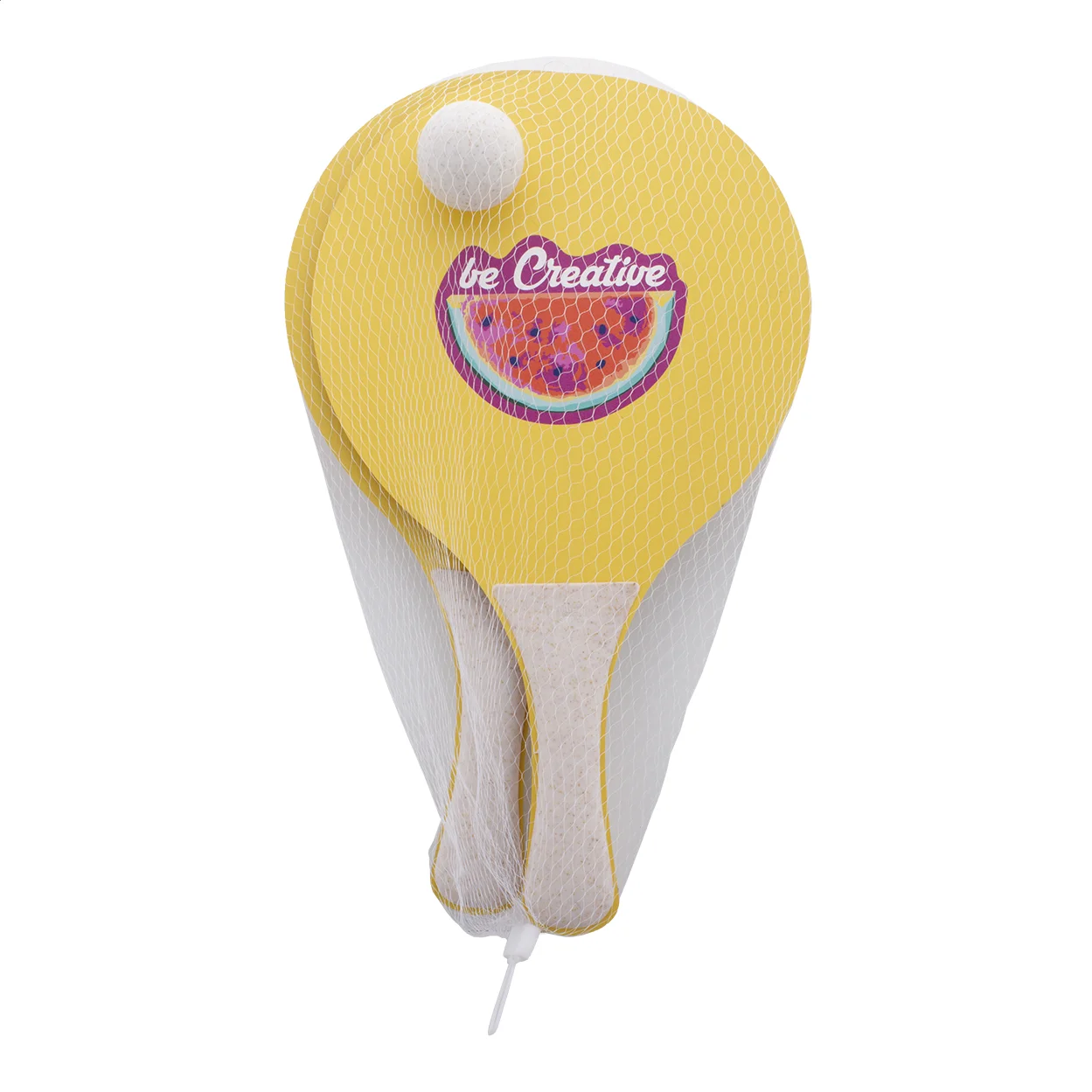 Individuelles Strandtennisset CreaShot, natur – Bild 10