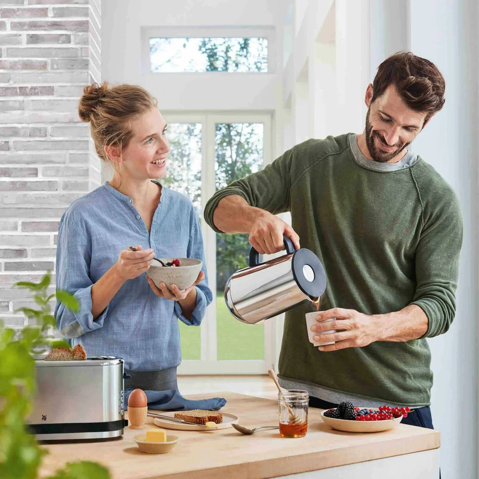 WMF Impulse Isolierkanne für Kaffee 1.0l, Edelstahl – Bild 2