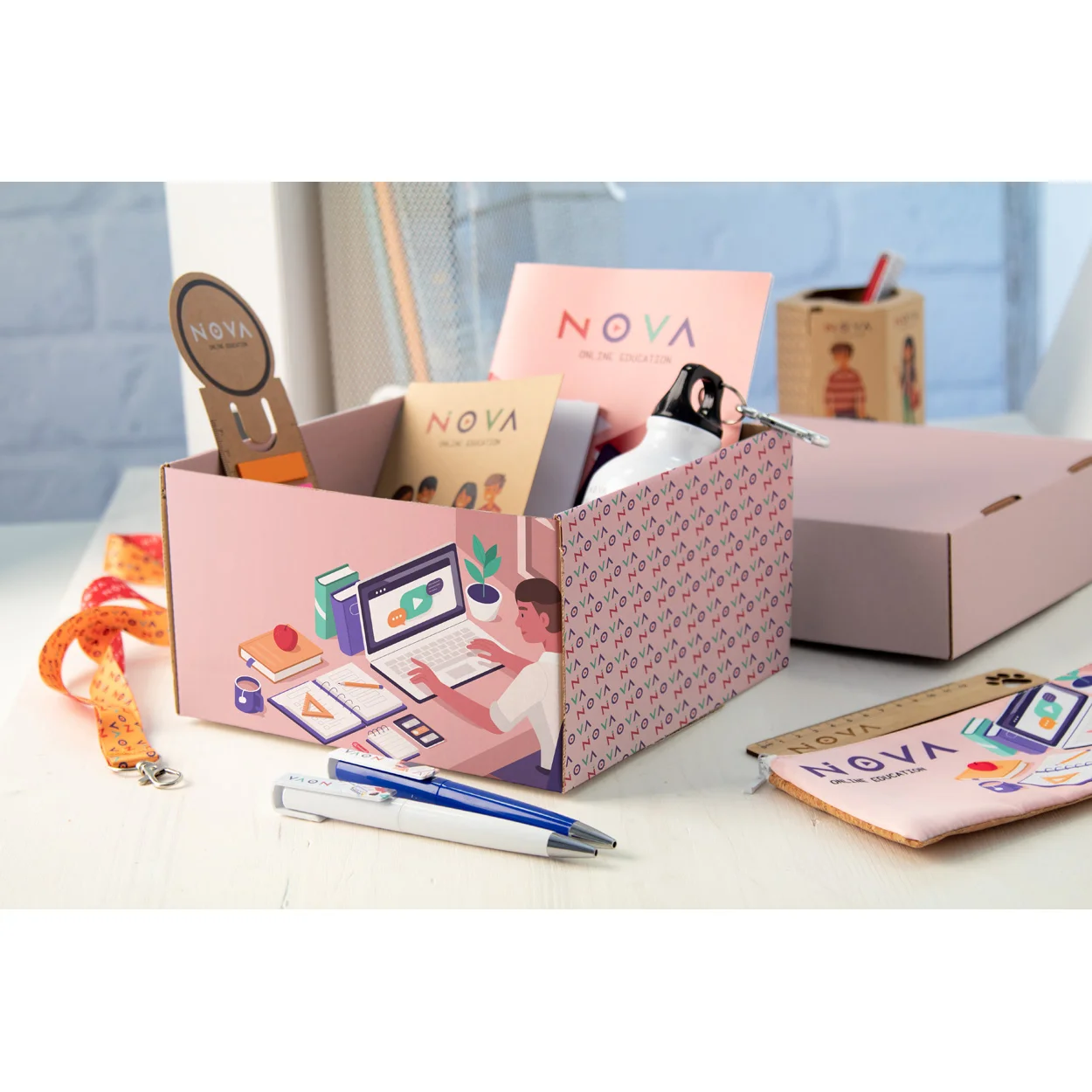 Geschenkbox CreaBox Gift Box Plus S, weiß – Bild 5