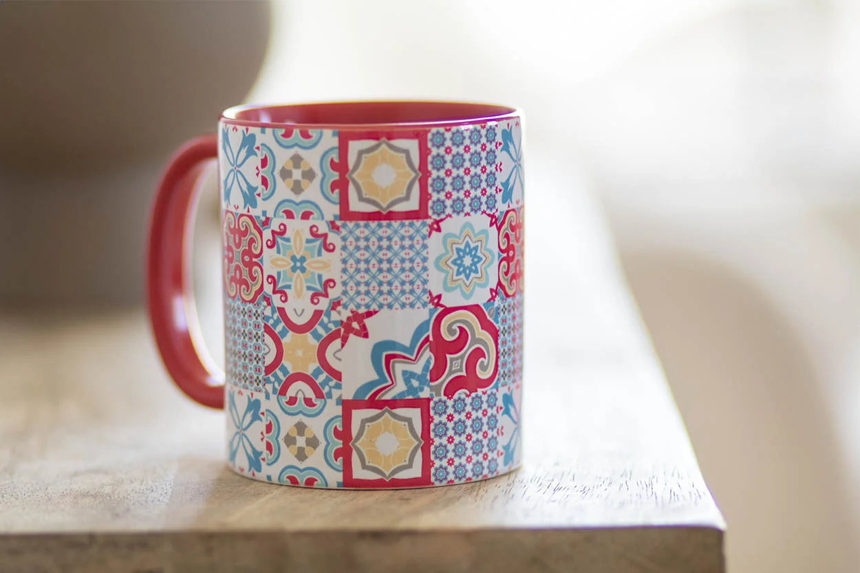 Tasse InnoColour, rot, weiß – Bild 2