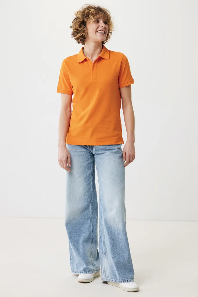 IQONIQ Yosemite Piqué-Poloshirt aus recycelter Baumwolle, orange – Bild 5