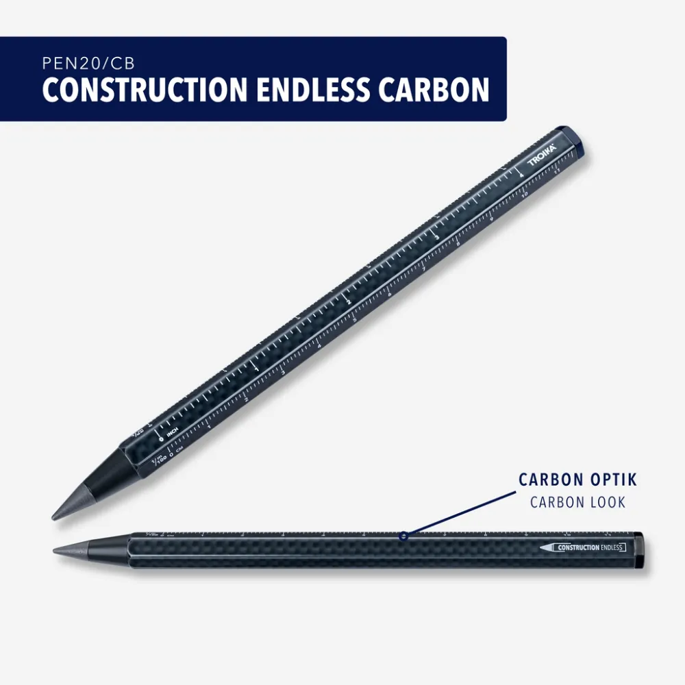 Multitasking-Bleistift CONSTRUCTION ENDLESS CARBON carbon optik, carbon optik – Bild 3