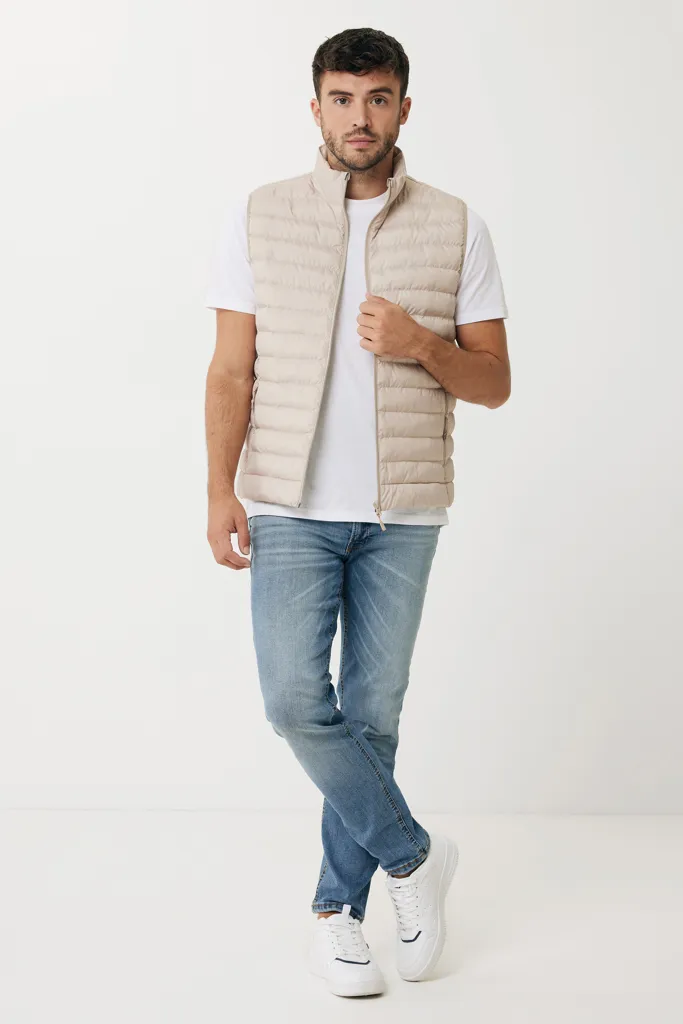 IQONIQ Meru Herren Bodywarmer aus recyceltem Polyester, beige – Bild 5