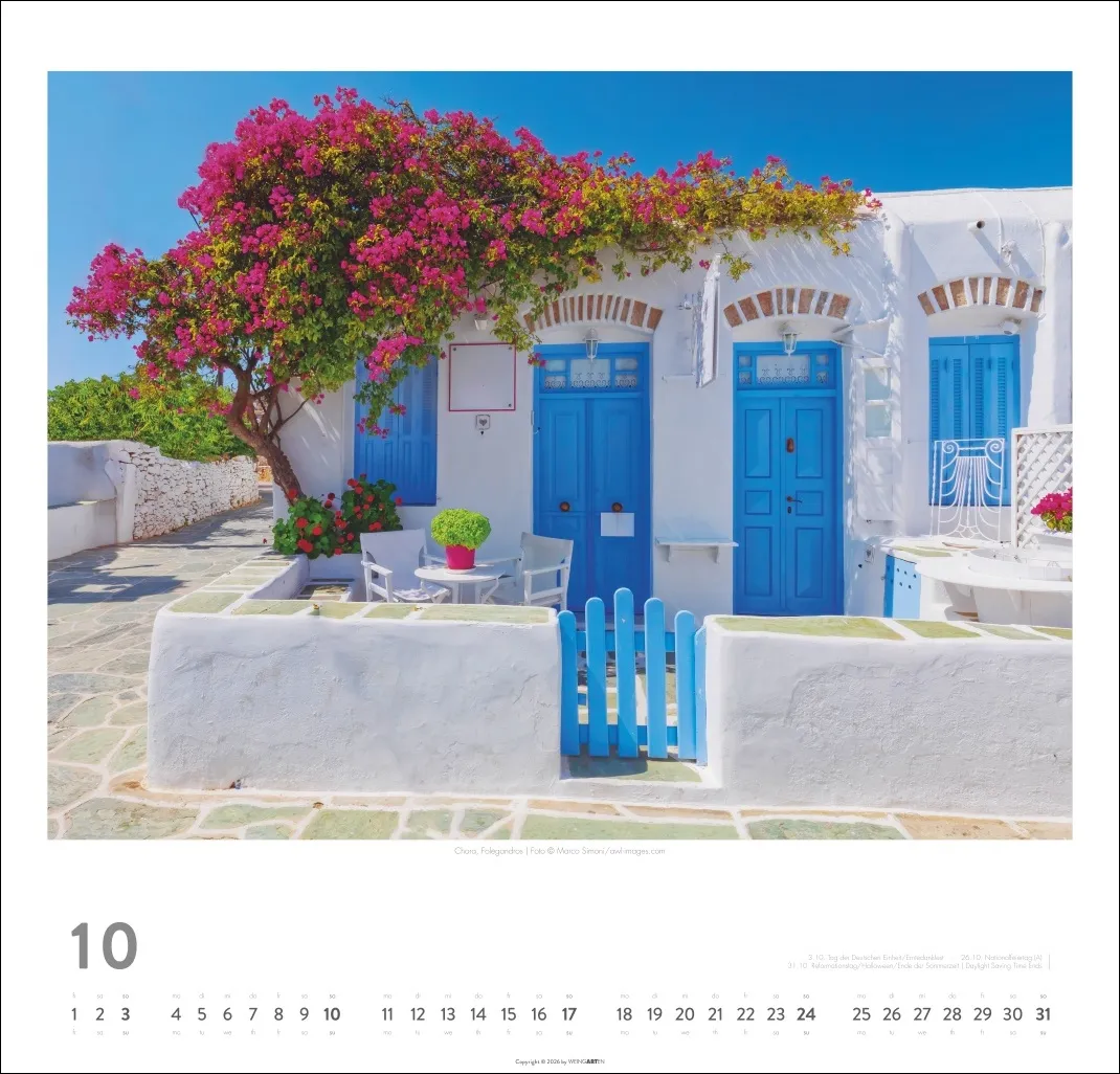 Griechische Inseln Wandkalender 2027 – Bild 11