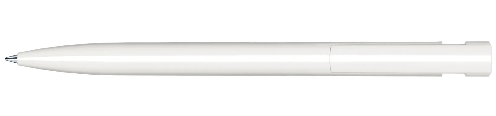 Liberty Polished Basic Druckkugelschreiber, Weiß - Grün 376 – Bild 3