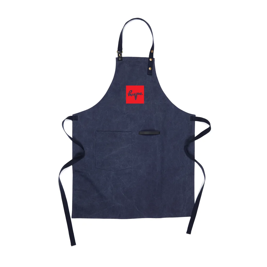 VINGA Tome Schürze aus GRS recyceltem Canvas, navy blau – Bild 2