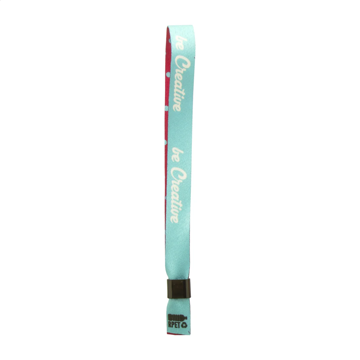 Individuelles Festival-Armband SuboWrist RPET, schwarz, weiß – Bild 3