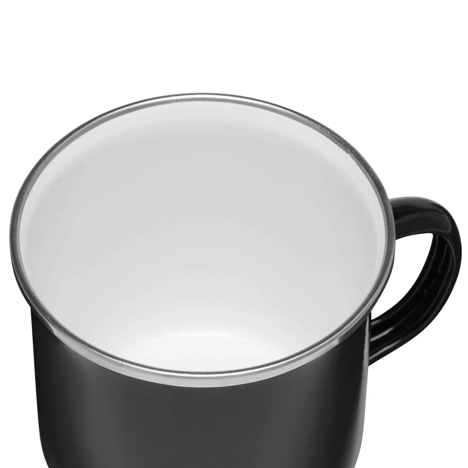 VINTAGE CUP - Emaille-Trinkbecher, schwarz – Bild 6