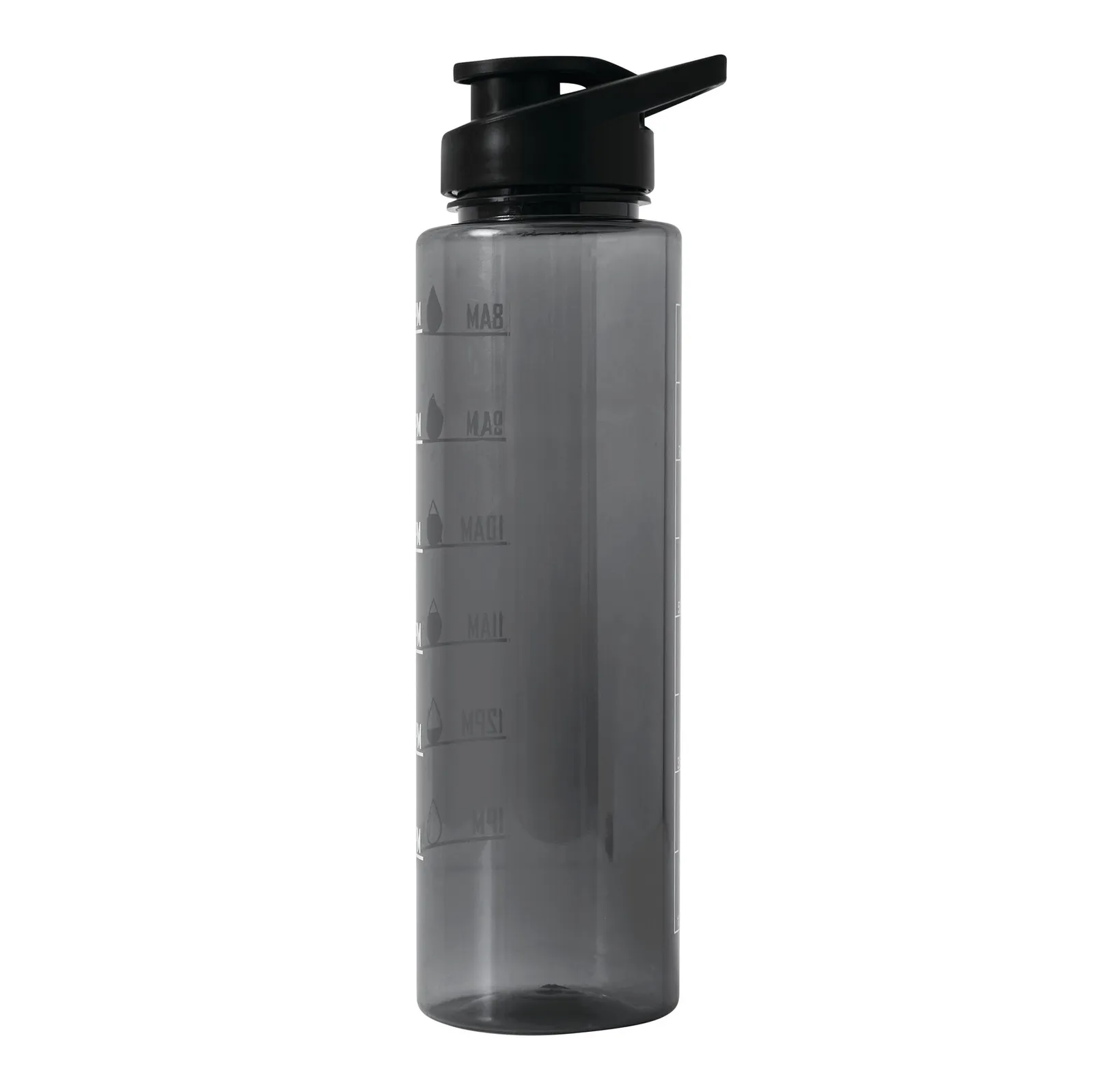 AQUA LEVEL - Sport-Trinkflasche, schwarz – Bild 4