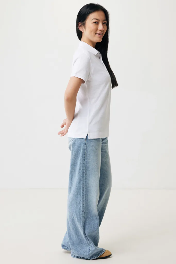 IQONIQ Yosemite Damen Piqué-Poloshirt aus rec. Baumwolle, recycled white – Bild 7