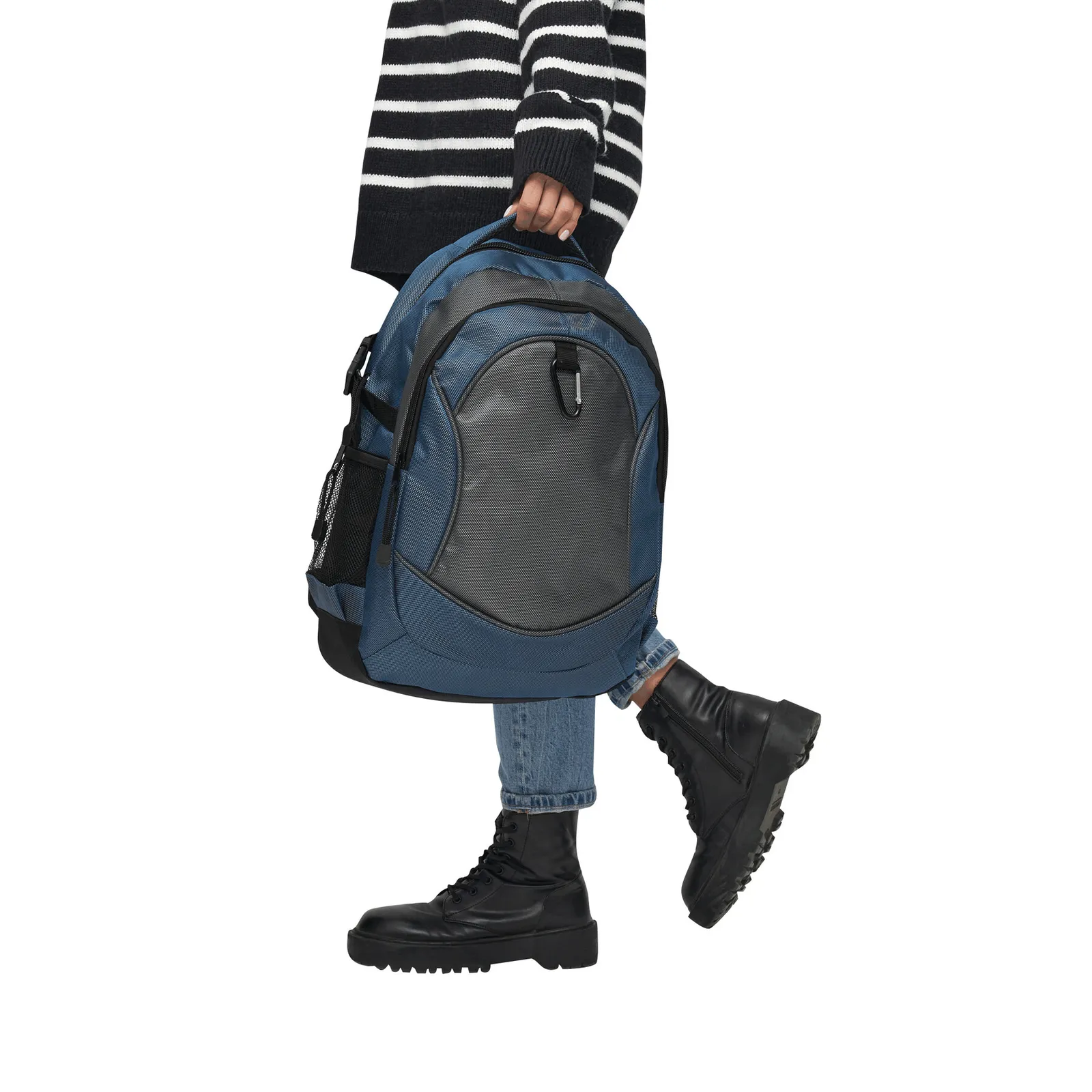HIGH-CLASS - Rucksack, blau, grau – Bild 10