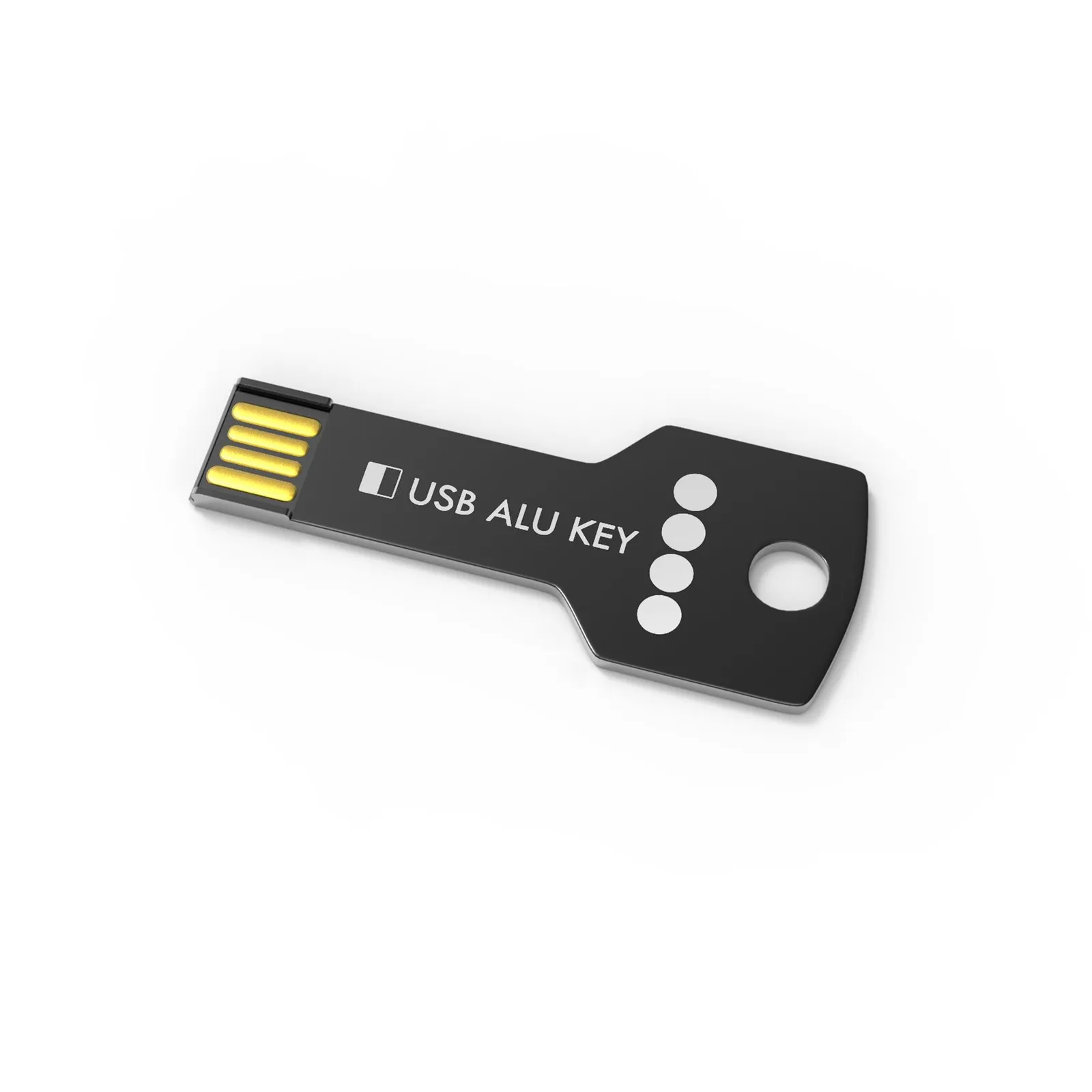 USB-Stick Alu Key, Schwarz – Bild 5