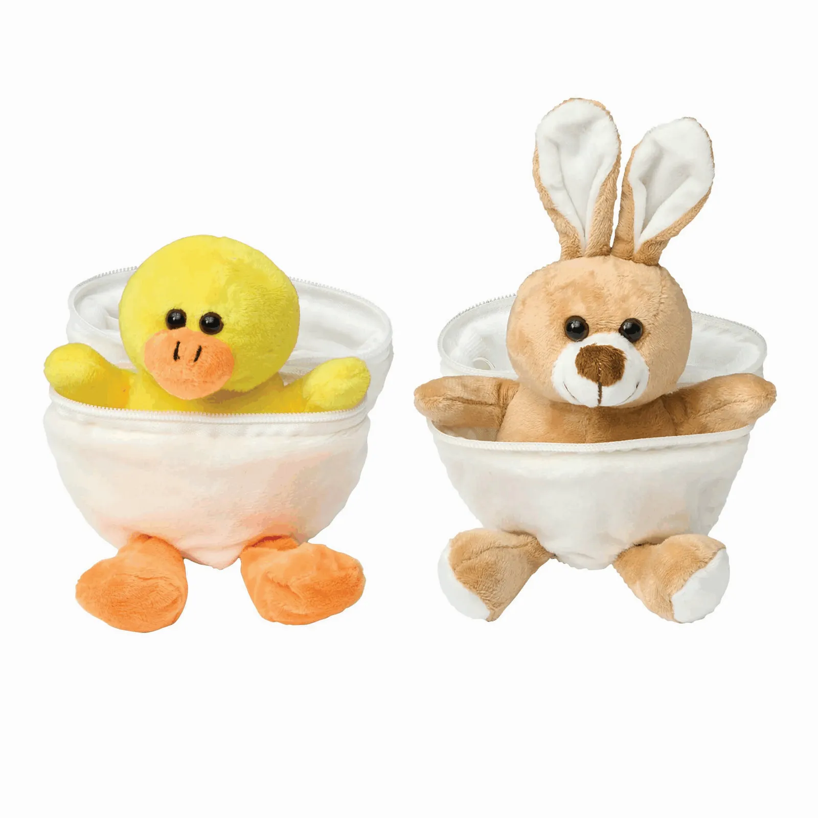 LENI - Plüsch-Ente gelb, orange, weiß, gelb, orange – Bild 6