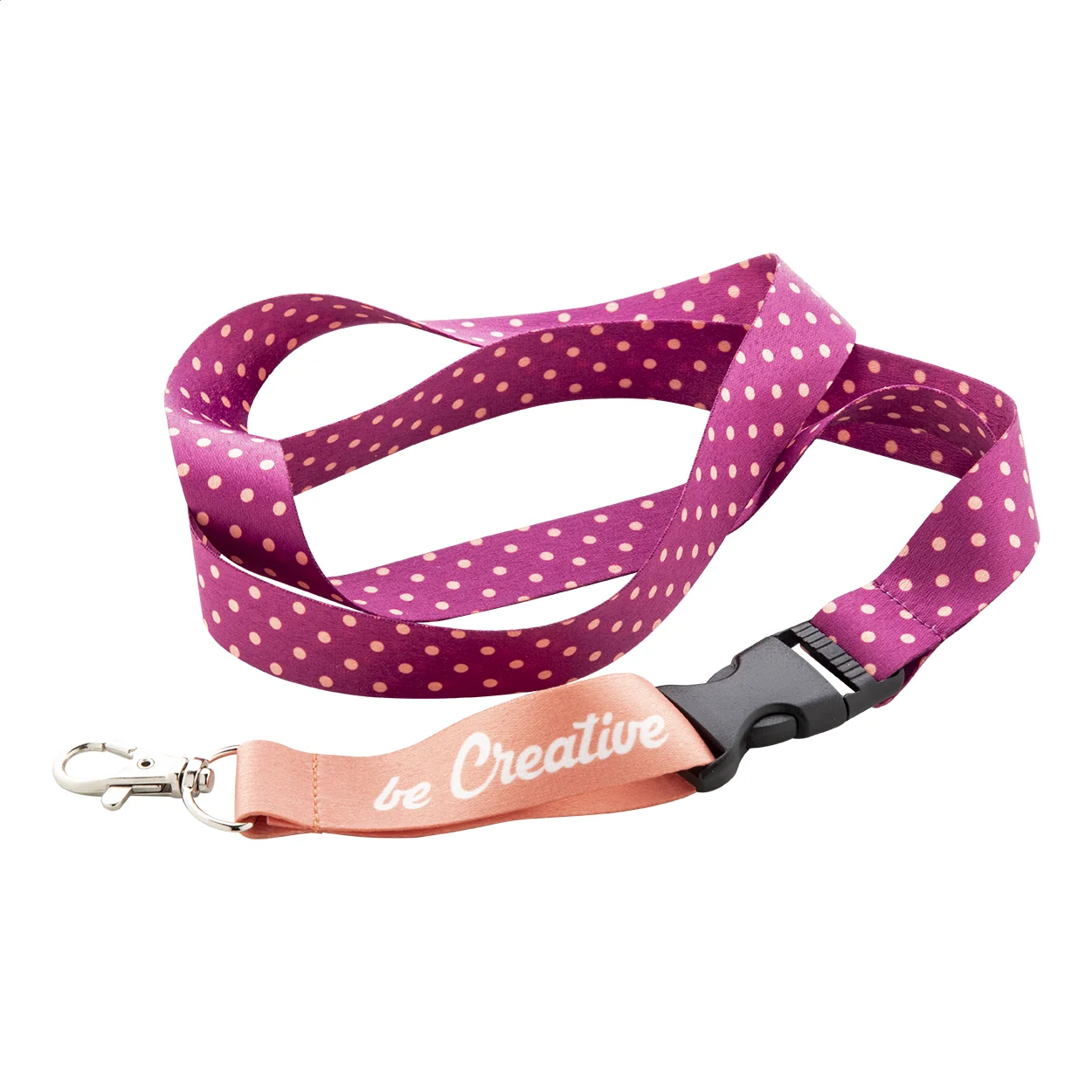Lanyard Subyard C mit Sublimationsdruck, weiß – Bild 4