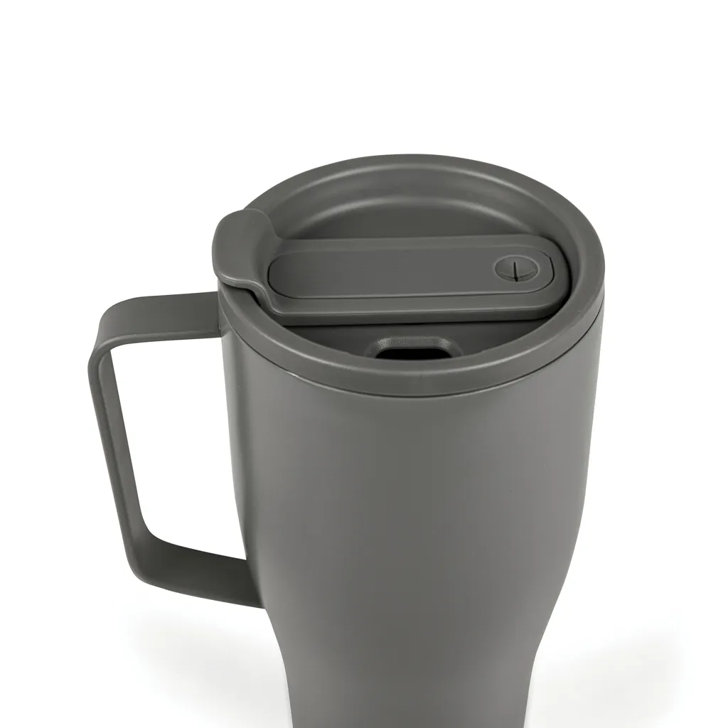 VINGA Eos Voyager 800ml Flasche aus RCS rec. Stainless-Steel, grau – Bild 5