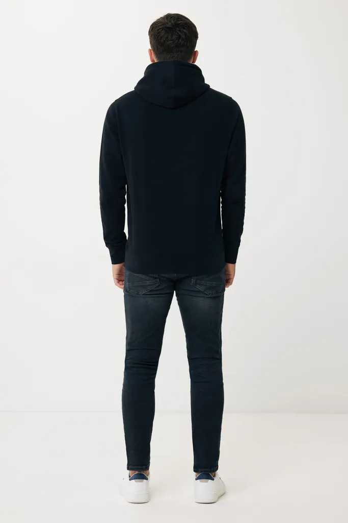 IQONIQ Rila Lightweight Hoodie aus recycelter Baumwolle, schwarz – Bild 7