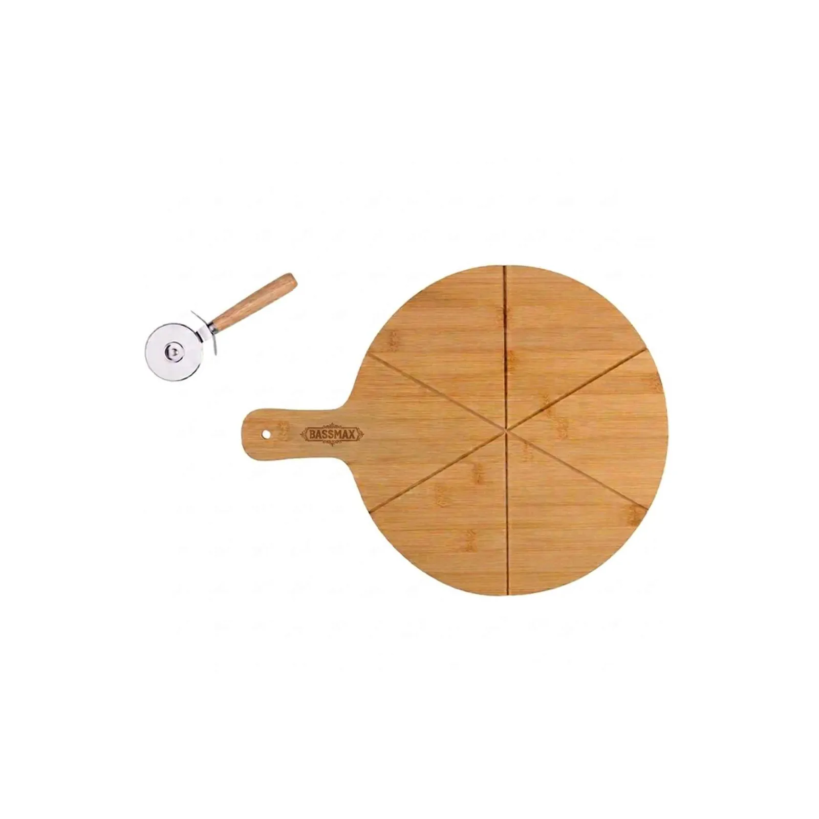 ALPINA Pizzabrett Ø34cm mit Messer