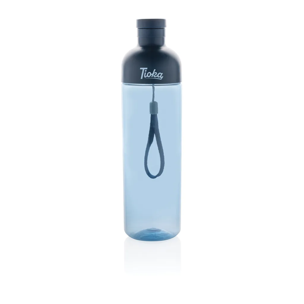 Impact auslaufsichere Wasserflasche aus RCS recyc. PET 600ml, navy blau – Bild 4
