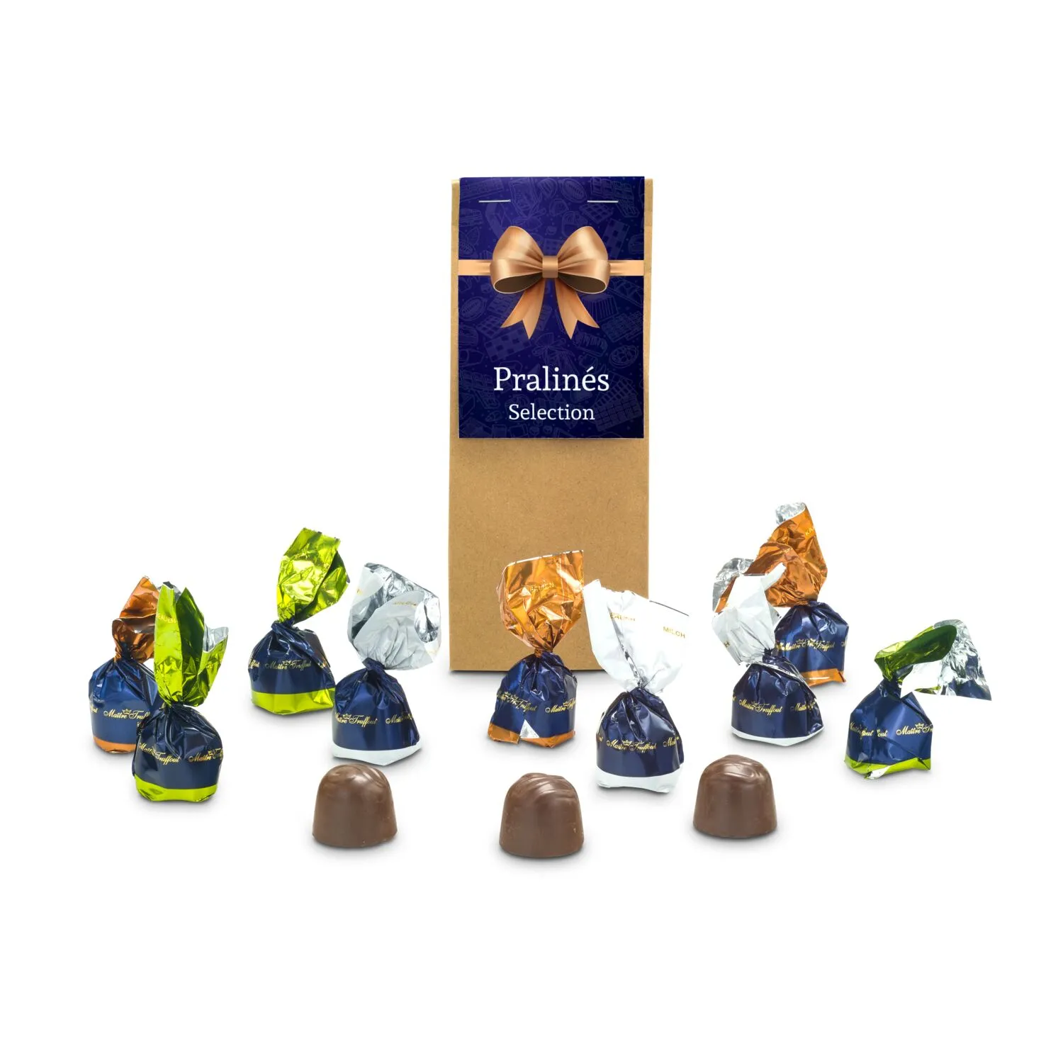 Geschenkset / Präsenteset: Pralinés Selection, braun – Bild 2