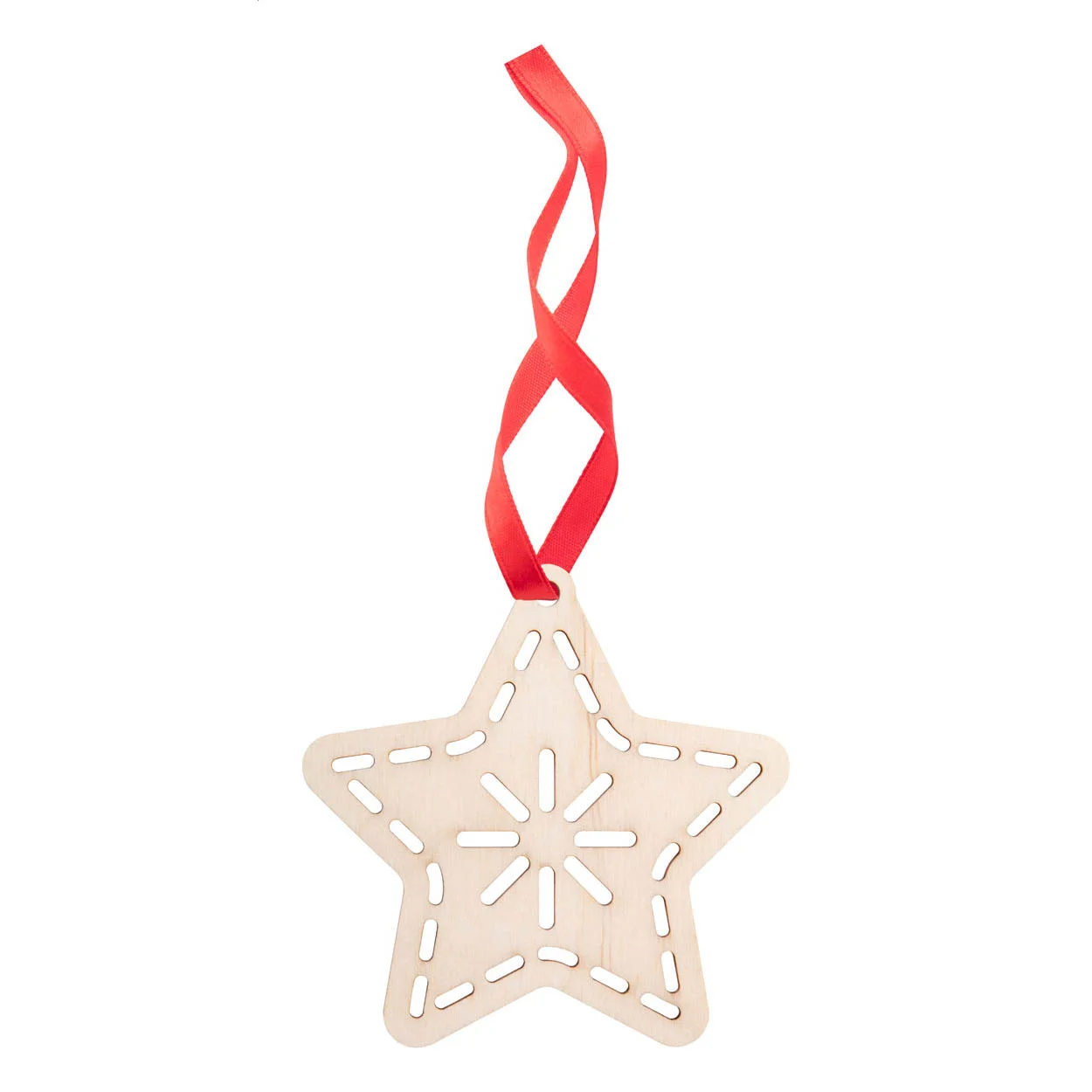 Weihnachtskarte TreeCard, Stern, natur – Bild 3