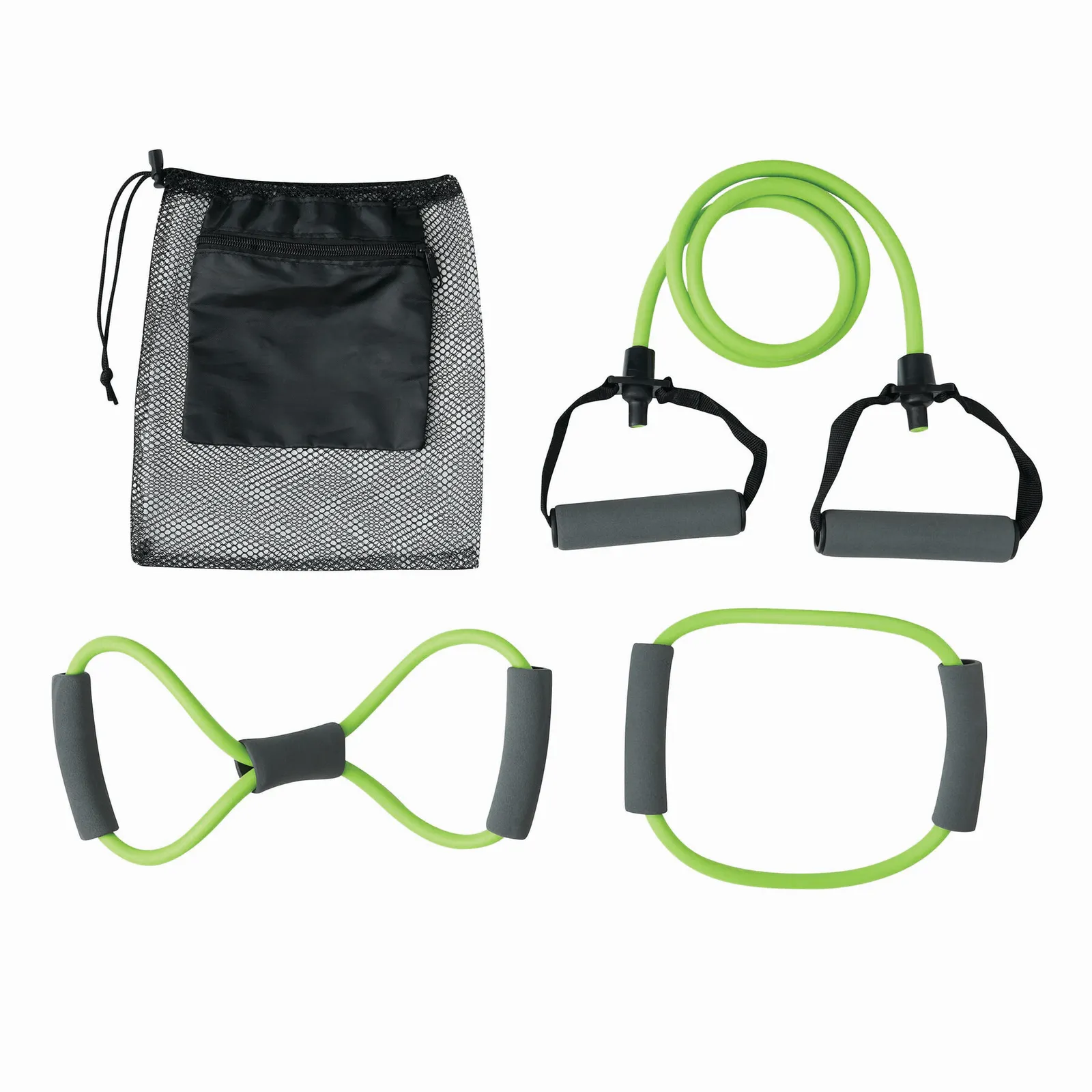 SPORTS SPIRITS - Fitnessbänder-Set grün, schwarz, grün, schwarz – Bild 2