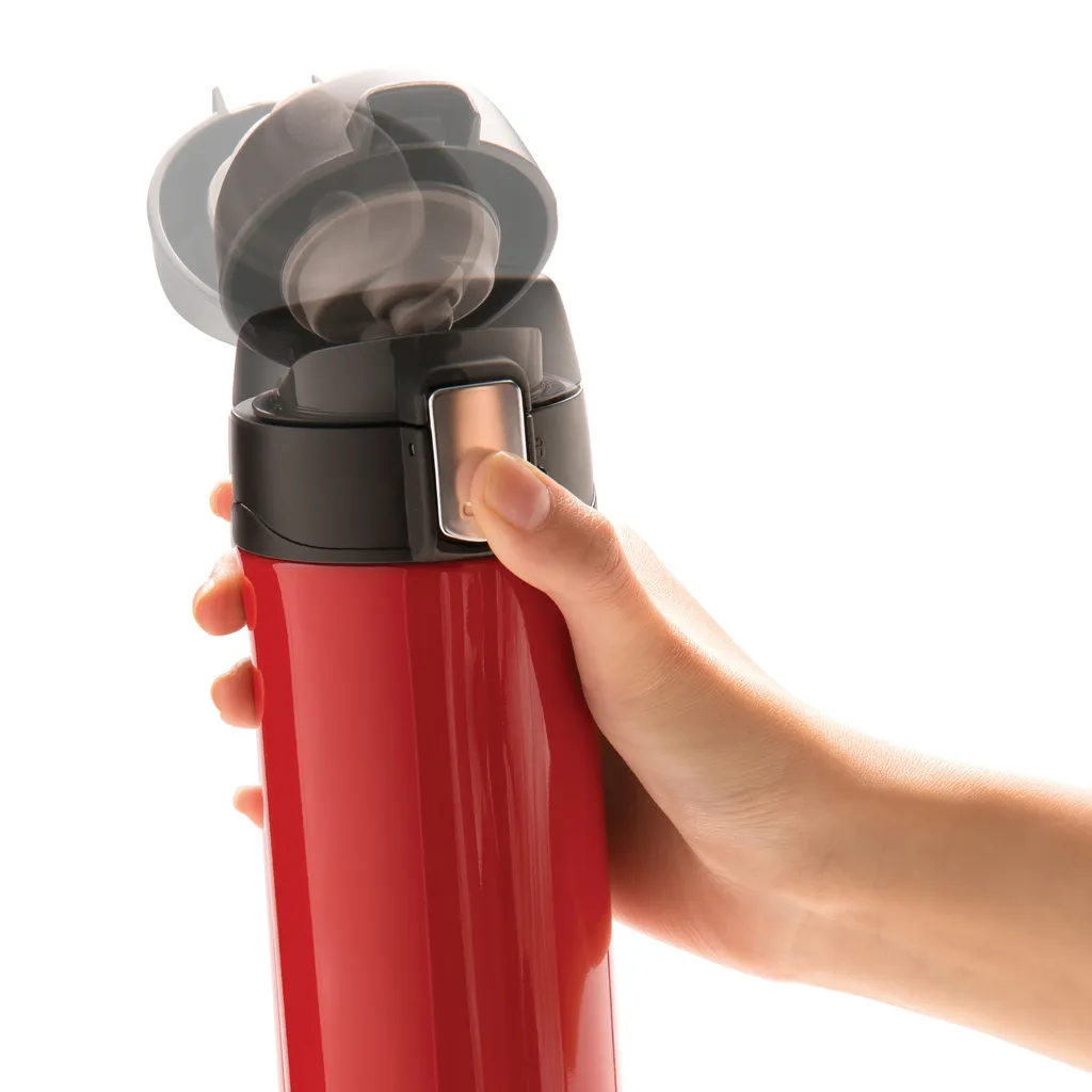 Easy-Lock Vakuum-Becher aus RCS recyceltem Stainless-Steel, rot – Bild 5