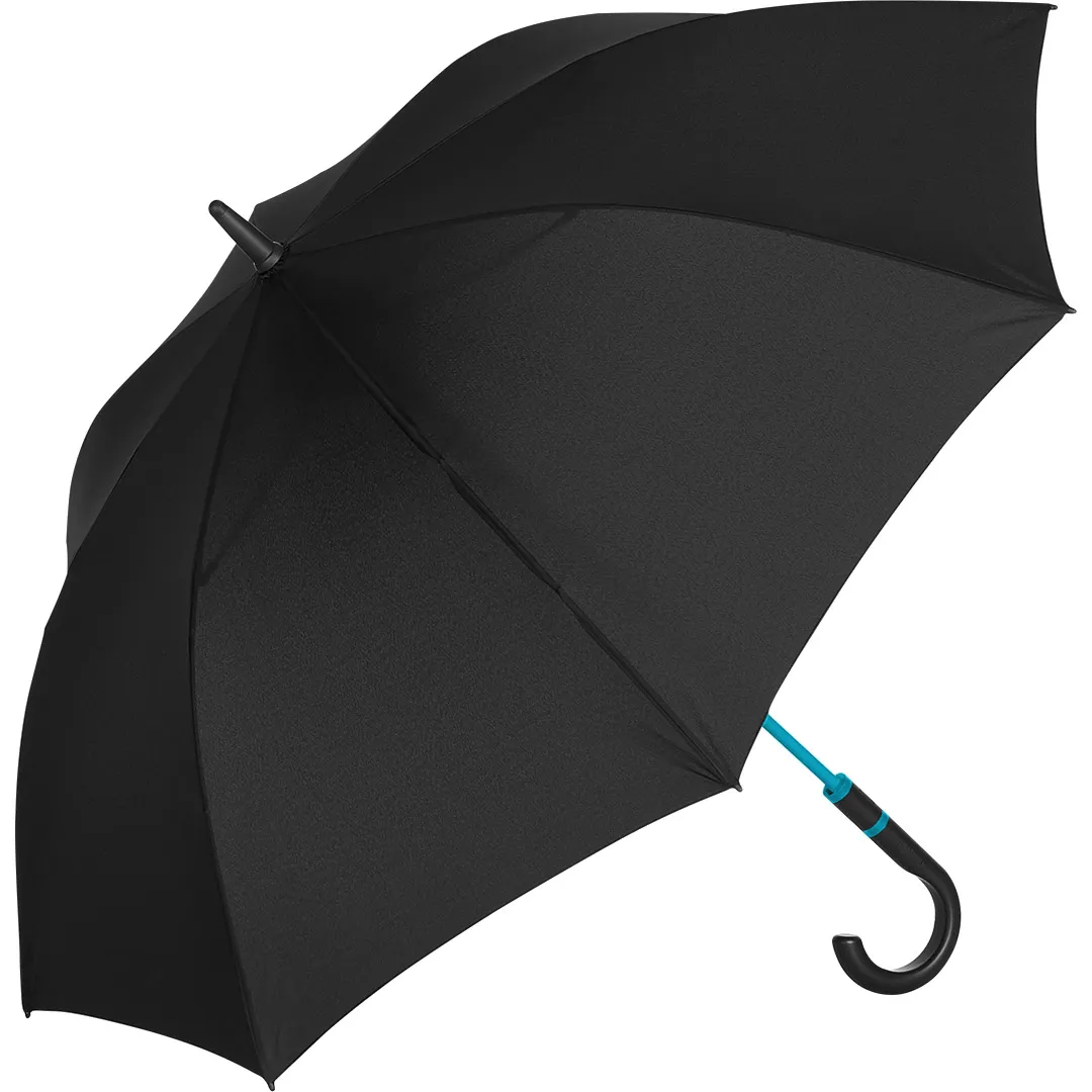 AC-Midsize-Stockschirm FARE® Style, schwarz-petrol – Bild 8