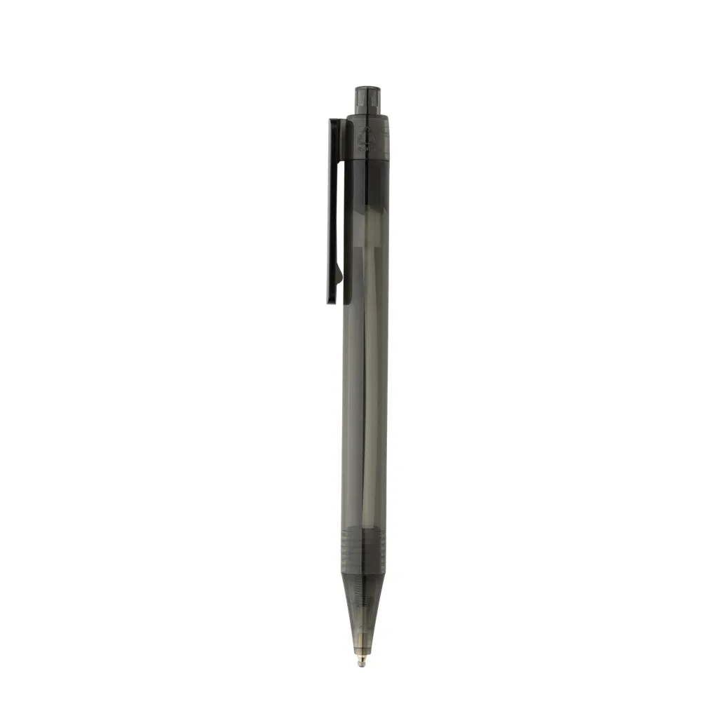 GRS rPET X8 transparenter Stift, schwarz – Bild 3
