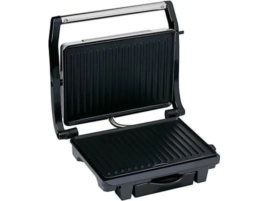 ALPINA Kontaktgrill 1000W Silber, Schwarz – Bild 5