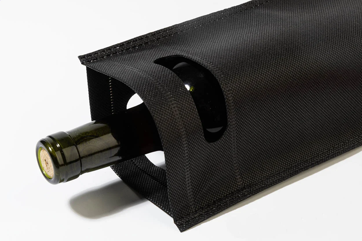 Flaschen-Geschenktasche Mosel, schwarz – Bild 4