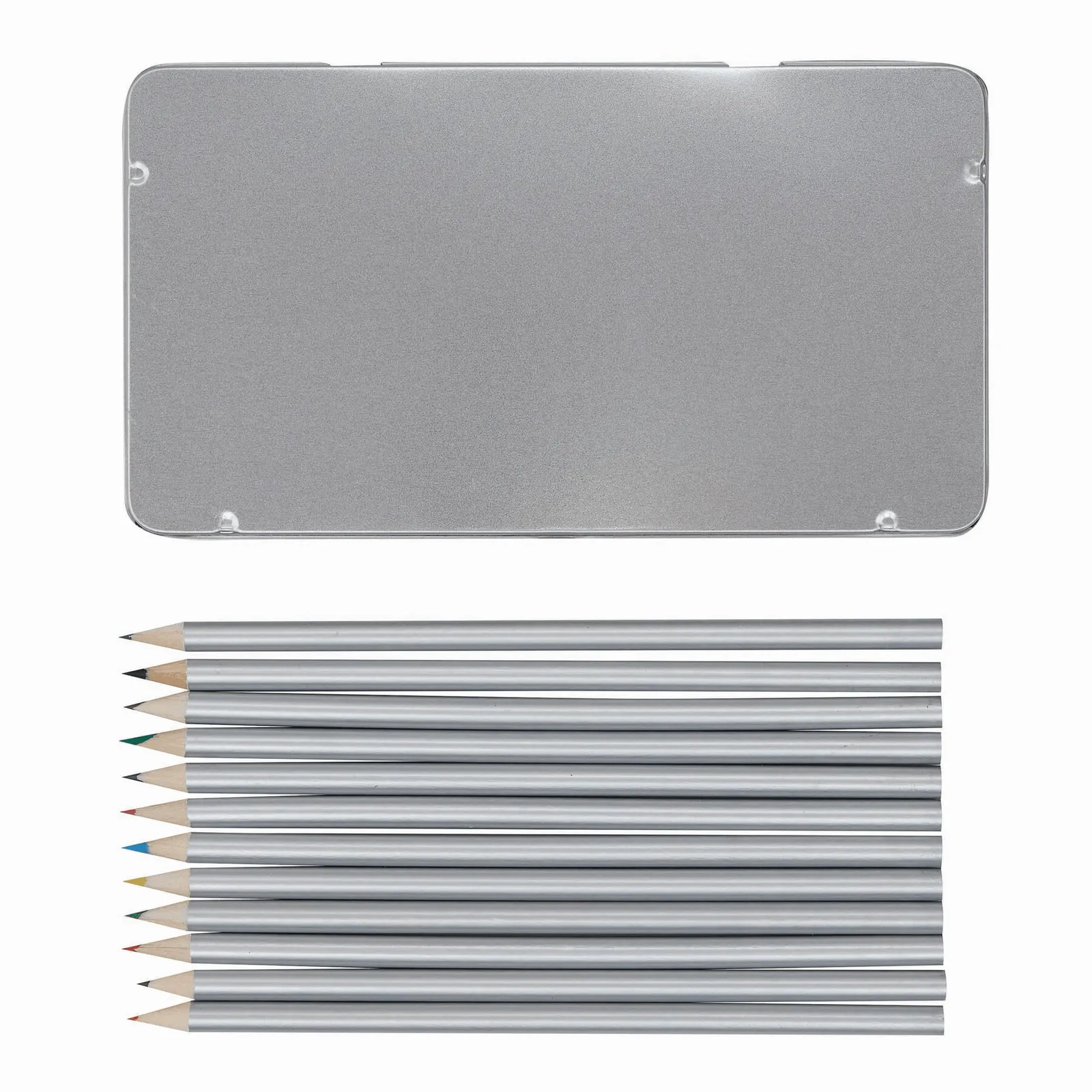 SILVERSTAR - Lange Buntstifte silber, silber – Bild 2
