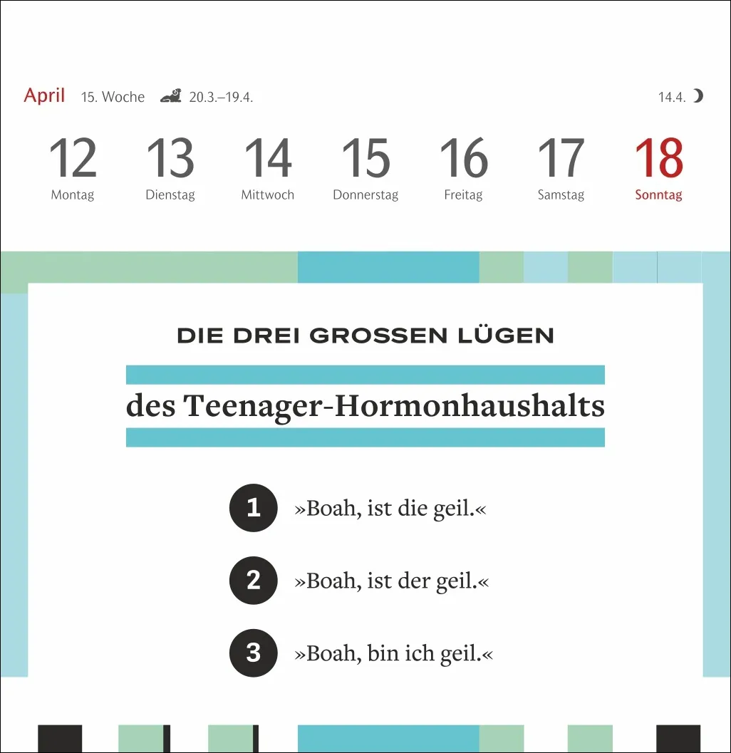 Die drei großen Lügen Premium-Postkartenkalender 2027 – Bild 5