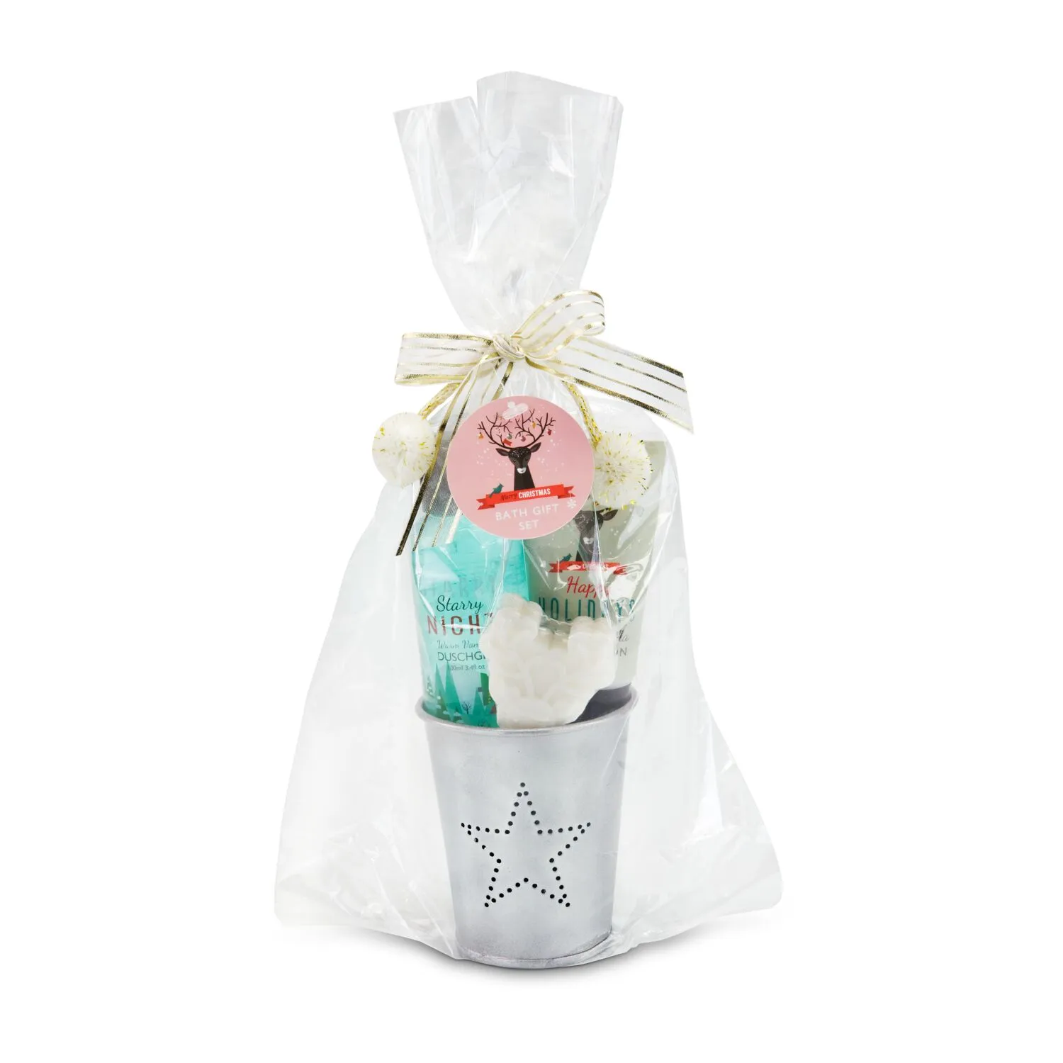 Wellness-Geschenkset: Happy Holidays, silber – Bild 4